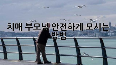 치매 부모님, 안전하게 모시는 방법